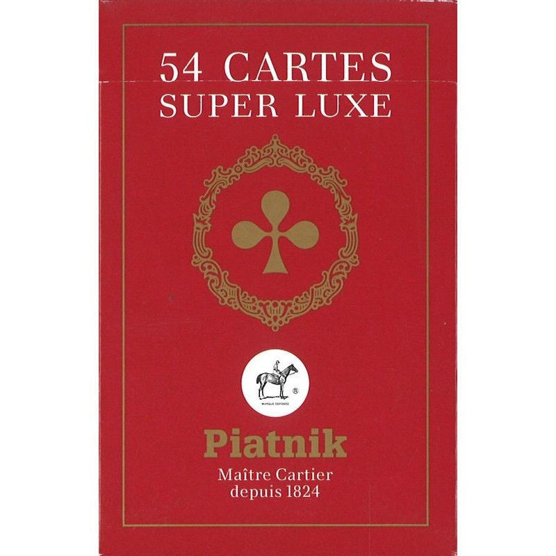 Jeu de 54 Cartes Super Luxe Piatnik