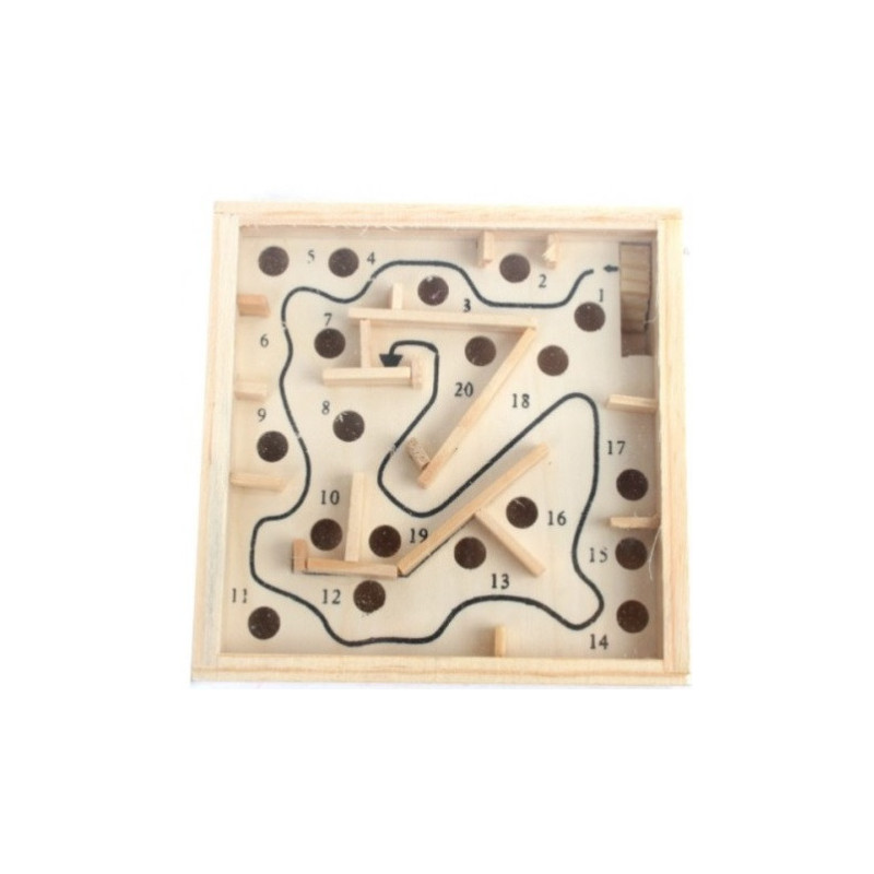 Jeu labyrinthe en bois
