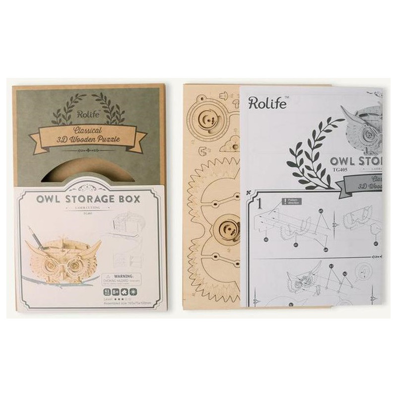 ROBOTIME Boite Hibou (Owl Storage Box)