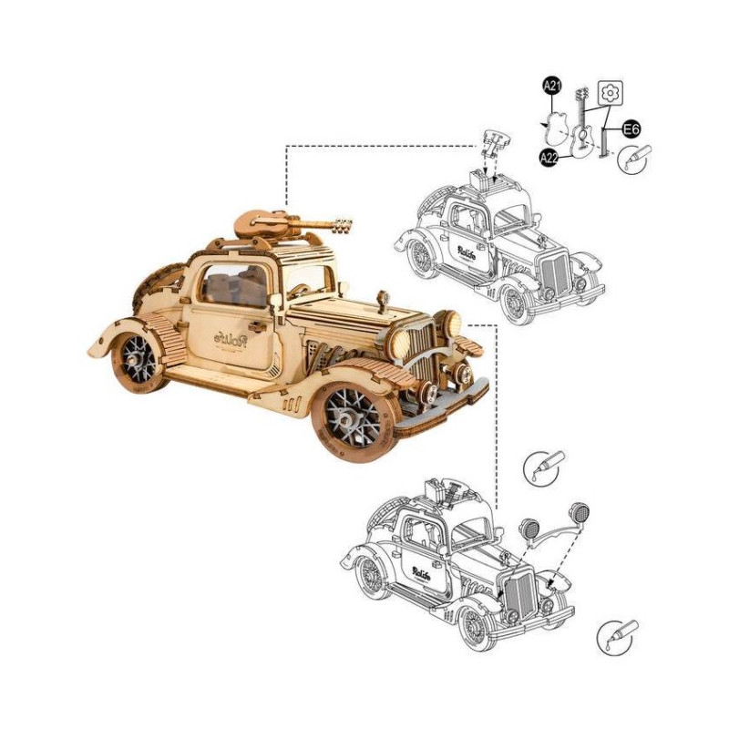 ROBOTIME Voiture Vintage ( Vintage Car)