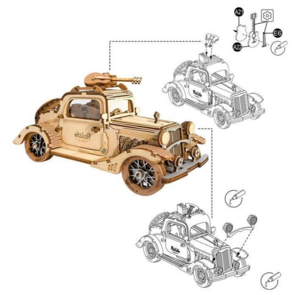 ROBOTIME Voiture Vintage ( Vintage Car)
