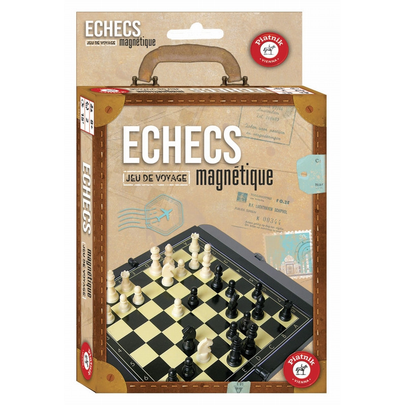 Jeu D'Échecs Magnétique Portatif - Aimants Moulés Par Injection Pour Enfants Et Adultes