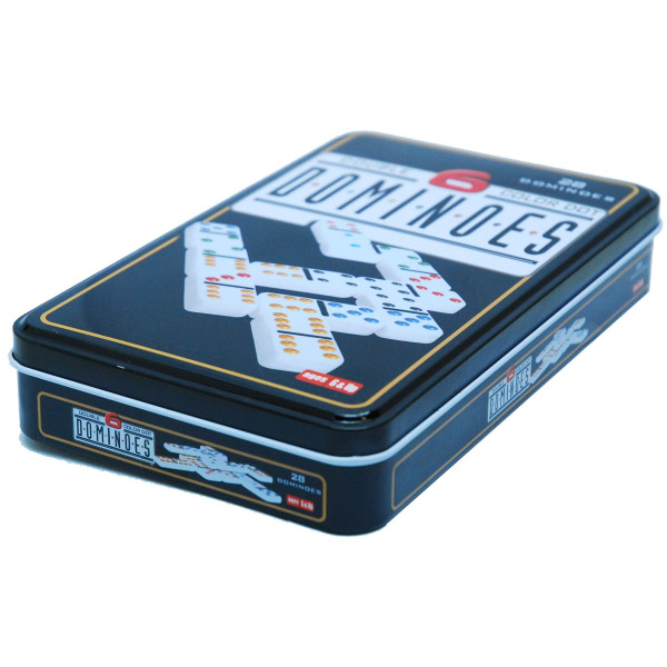 Domino double 6 boite métal