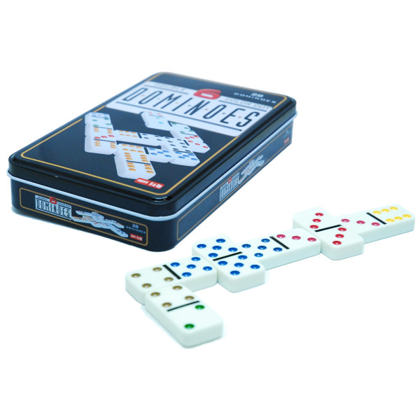 Domino double 6 boite métal