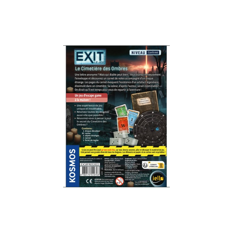 EXIT- Le Cimetière des Ombres - Niv. Confirmé