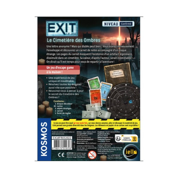 EXIT- Le Cimetière des Ombres - Niv. Confirmé