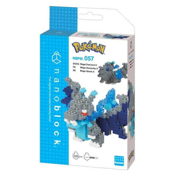 Nanoblock NBPM-057 Pokemon Mega Charizard X / Méga-Dracaufeu X