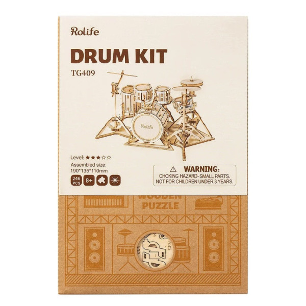ROBOTIME - Rolife Batterie (Drum Set)