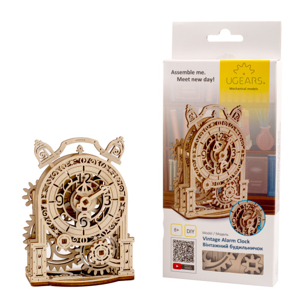 Ugears Réveil vintage – Puzzle 3d en bois