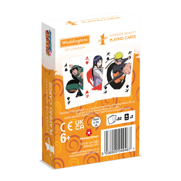 Jeu de 54 Cartes - Naruto Shippuden