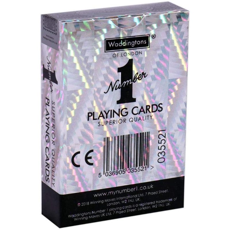 Jeu de 54 Cartes  Argent Waddington of London
