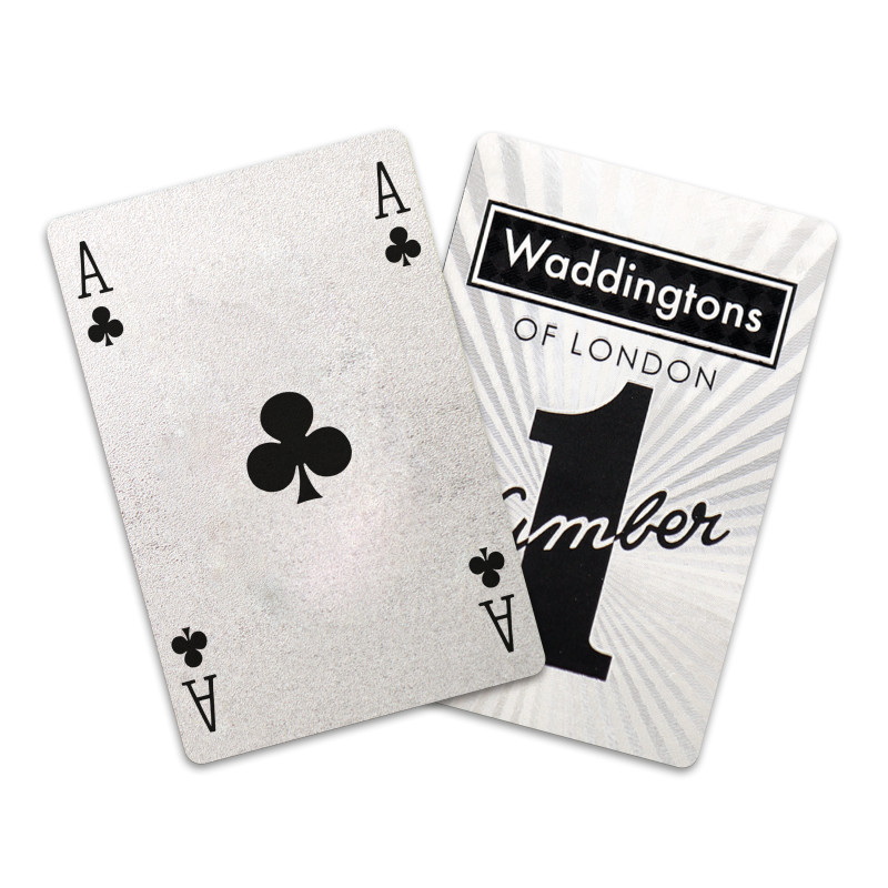 Jeu de 54 Cartes  Argent Waddington of London