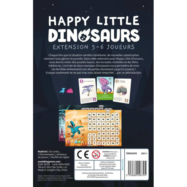 Happy Little Dinosaurs : extension 5 - 6 joueurs