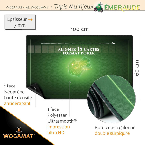 Tapis Multijeux Vert Emeraude (60 x 100)
