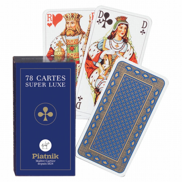 Tarot Luxe piatnik dos bleur et or