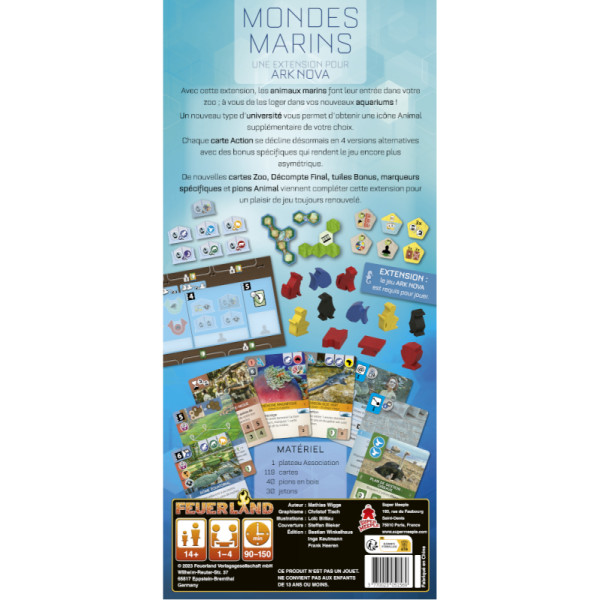 Ark Nova extension Mondes Marins