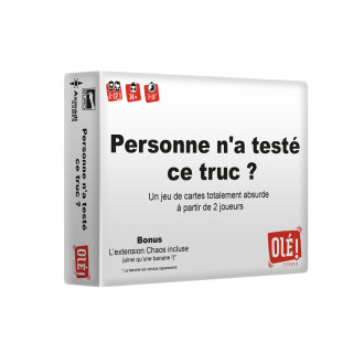 Personne n'a Testé ce Truc ?