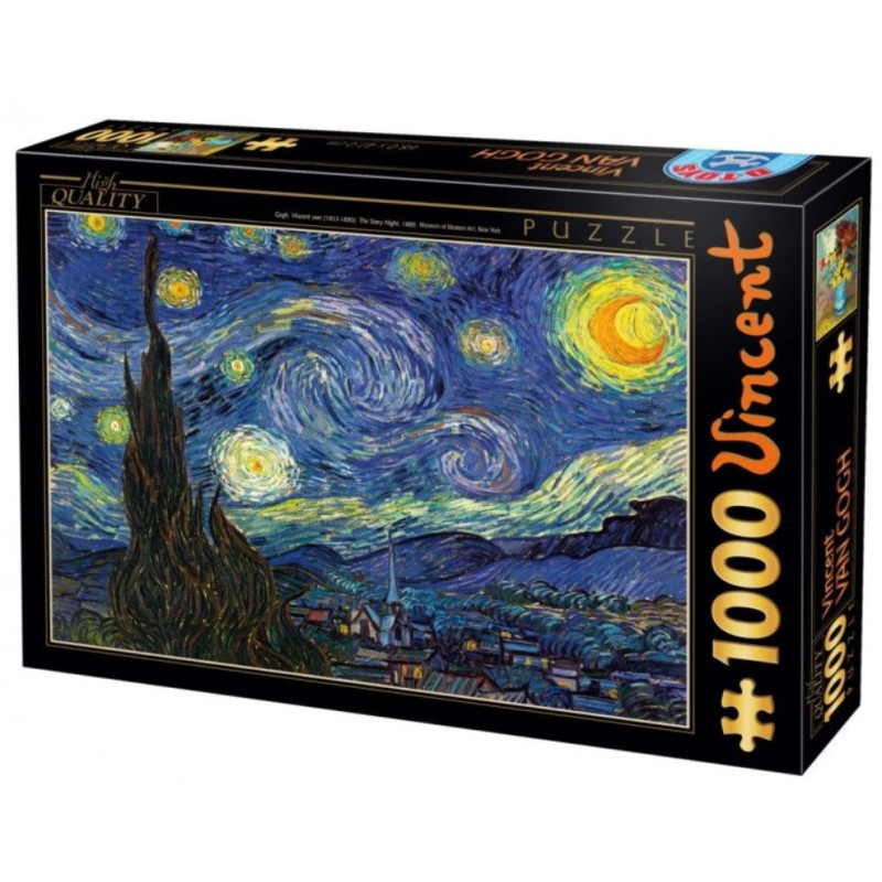 Puzzle DToys - La Nuit Etoilée Van Gogh 1000 pièces
