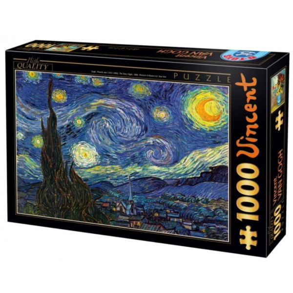 Puzzle DToys - La Nuit Etoilée Van Gogh 1000 pièces