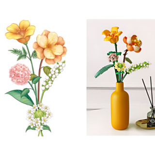 Loz 1658 - California Popy and Begonia Eternal Flower