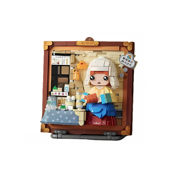 Mini Block - Tableau de La Laitière kawaïï (1289)