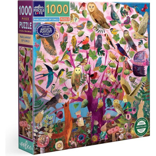 Puzzle Eeboo Parliaments of Owls 1000 pièces