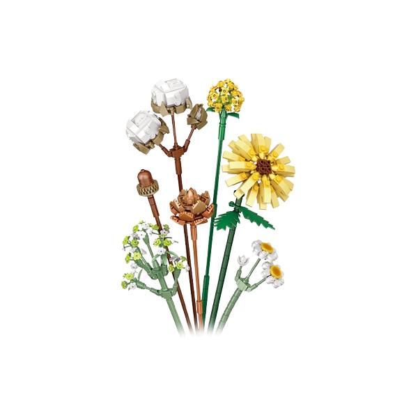 Mini Block - Gerbera et Cotton Eternels (1670)