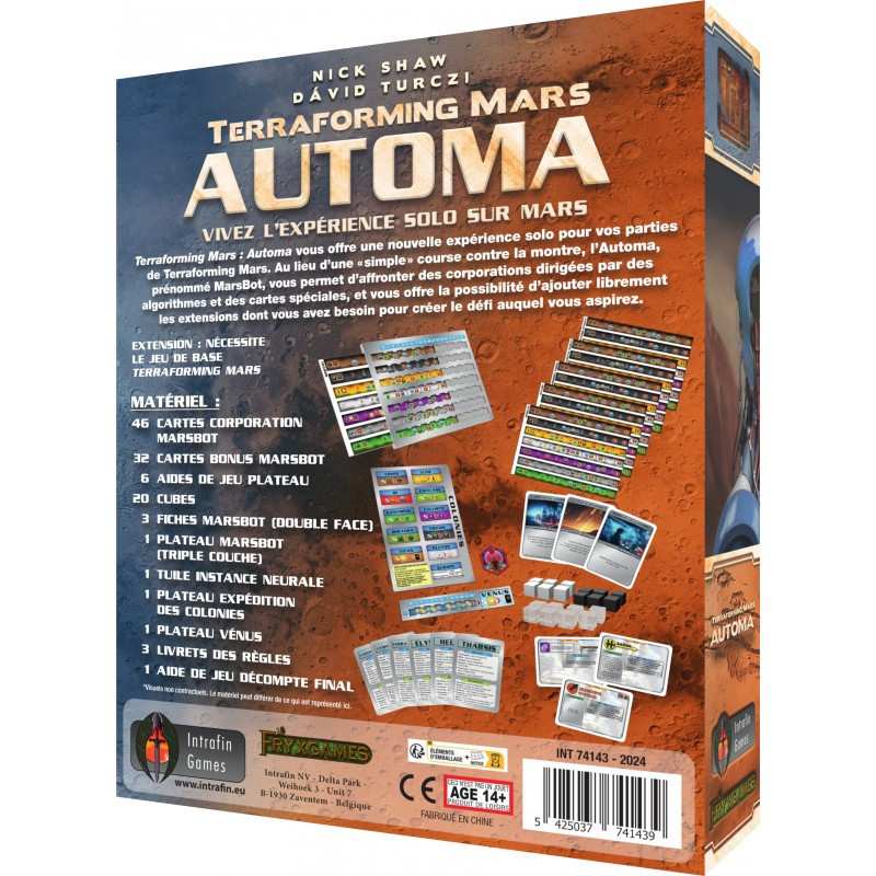 Terraforming Mars extension Automa