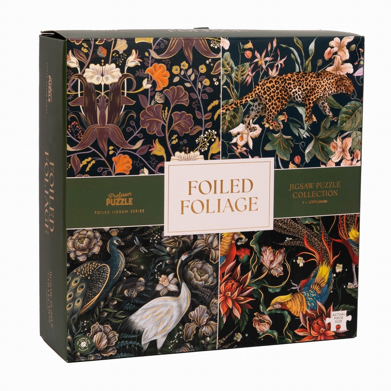 Puzzle Professor Puzzle - Foiled Foliage 4 x 1000 pièces