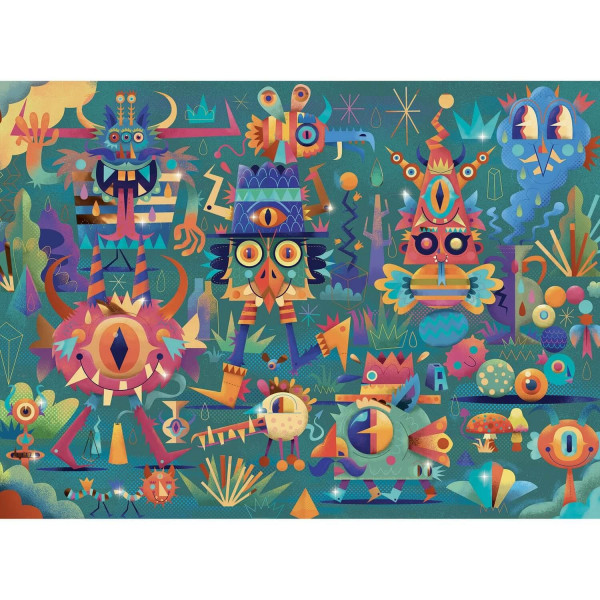 Puzzle Wizzy - La Fête des Monstres - 50 pièces