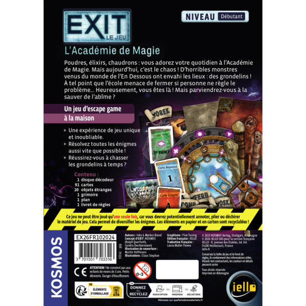 EXIT - L'Académie de Magie - Niv. débutant
