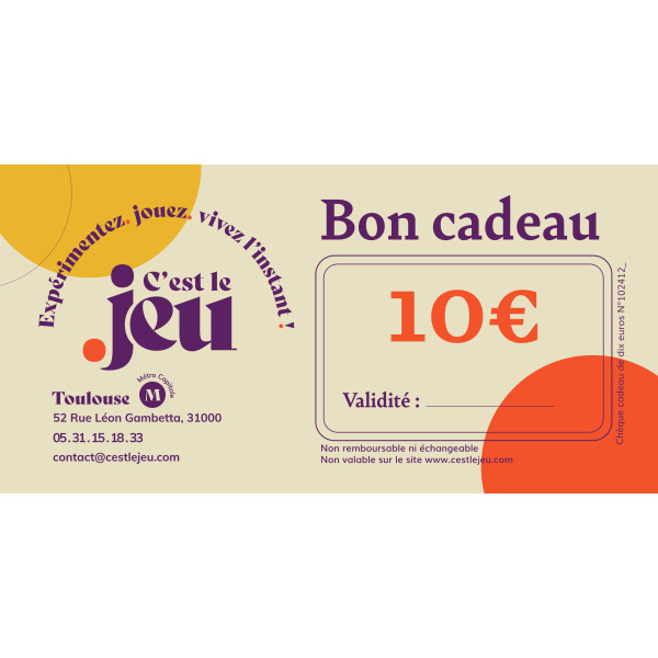 Bon cadeau 10€