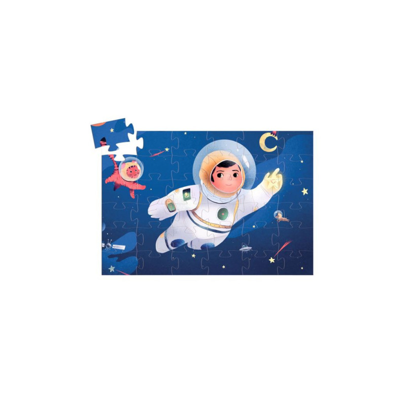 Puzzle Silhouette - Un Astronaute dans la Lune 36 pièces