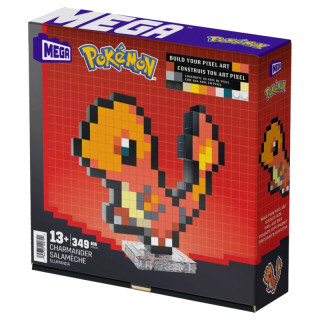 PIxel Art 3D Pokemon - Salamèche