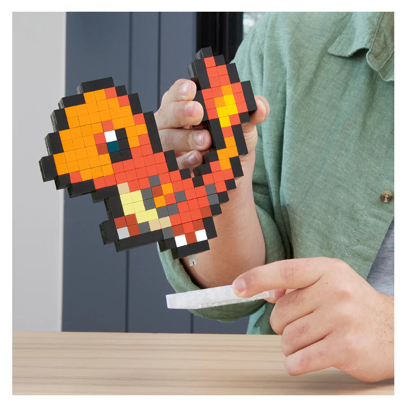 PIxel Art 3D Pokemon - Salamèche