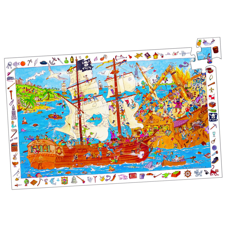 Puzzle Observation - Pirates 100 pièces