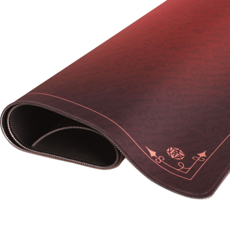 Tapis de Jeu Neoprene 90 x 70 cm Dragon Rouge Grenat