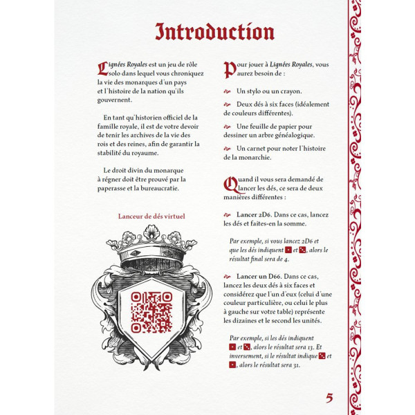 Lignées Royales - Jeu de Rôle en Solo
