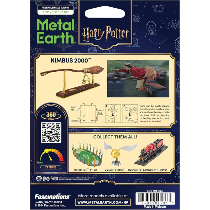 Metal Earth Harry Potter Nimbus 2000