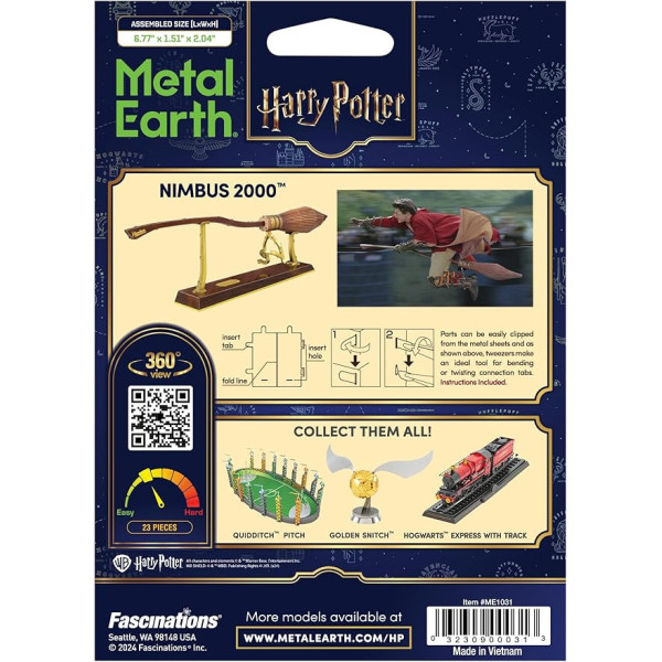 Metal Earth Harry Potter Nimbus 2000