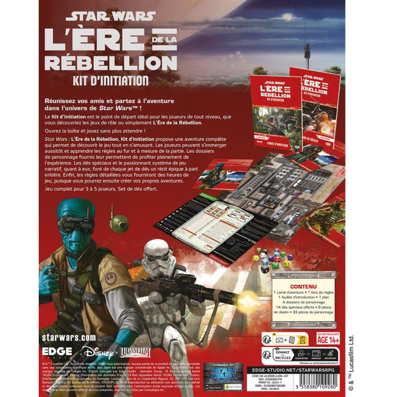 Star Wars L'ère de la Rébellion : Kit d'Initiation