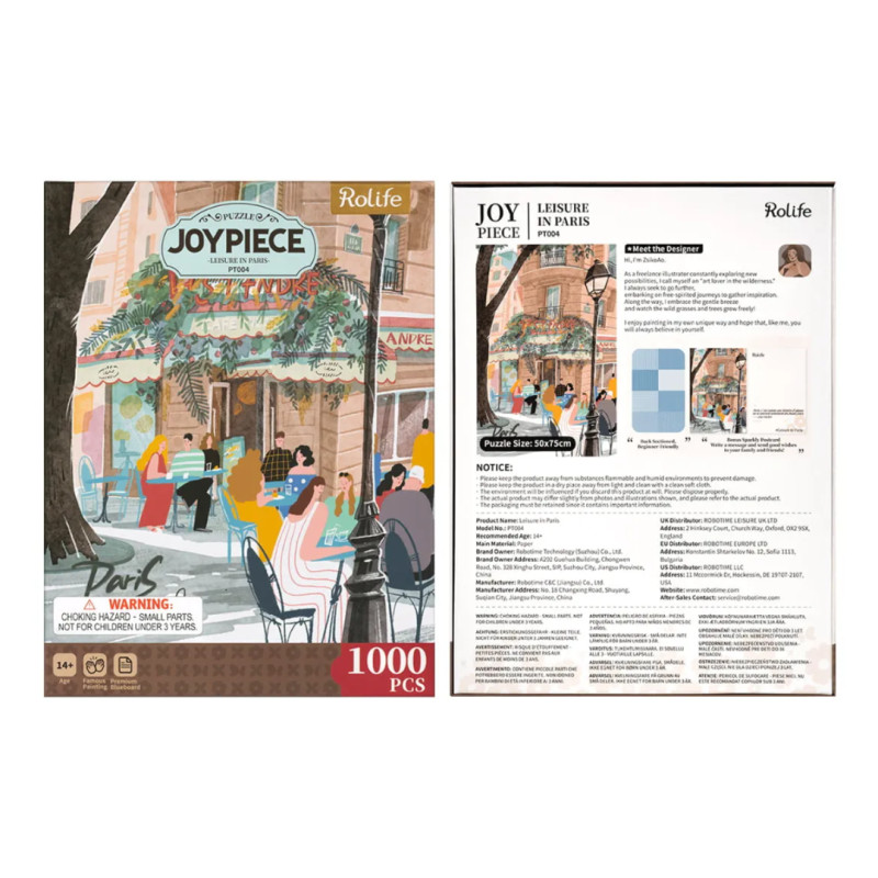 Puzzle Rolife - Leisure in Paris 1000 pièces