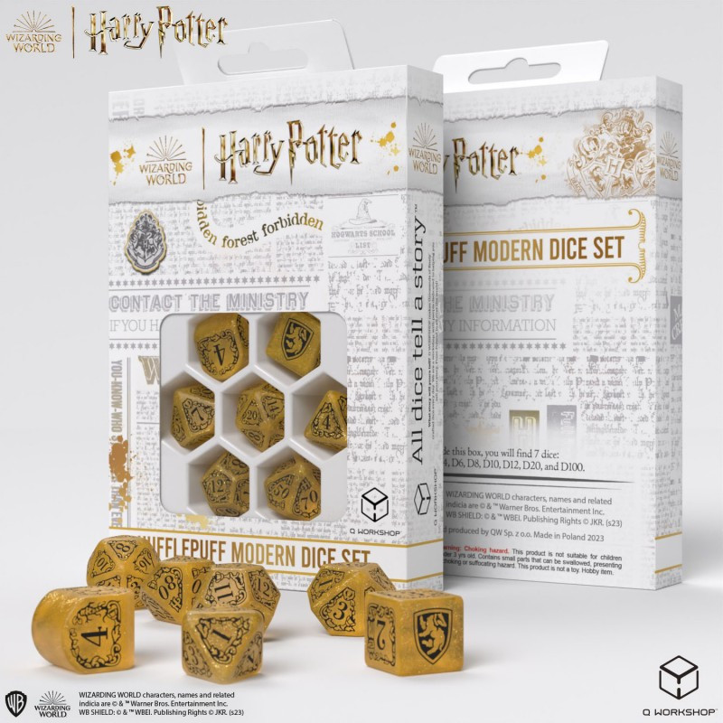 Set de 7 Dés - Harry Potter Poufsouffle