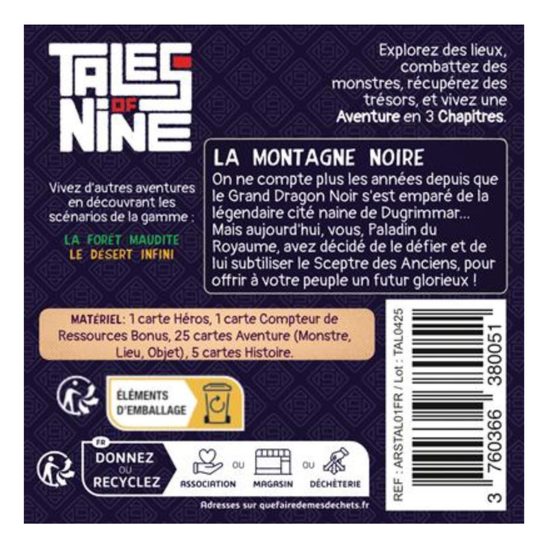 Tales of Nine 1 - La Montagne Noire
