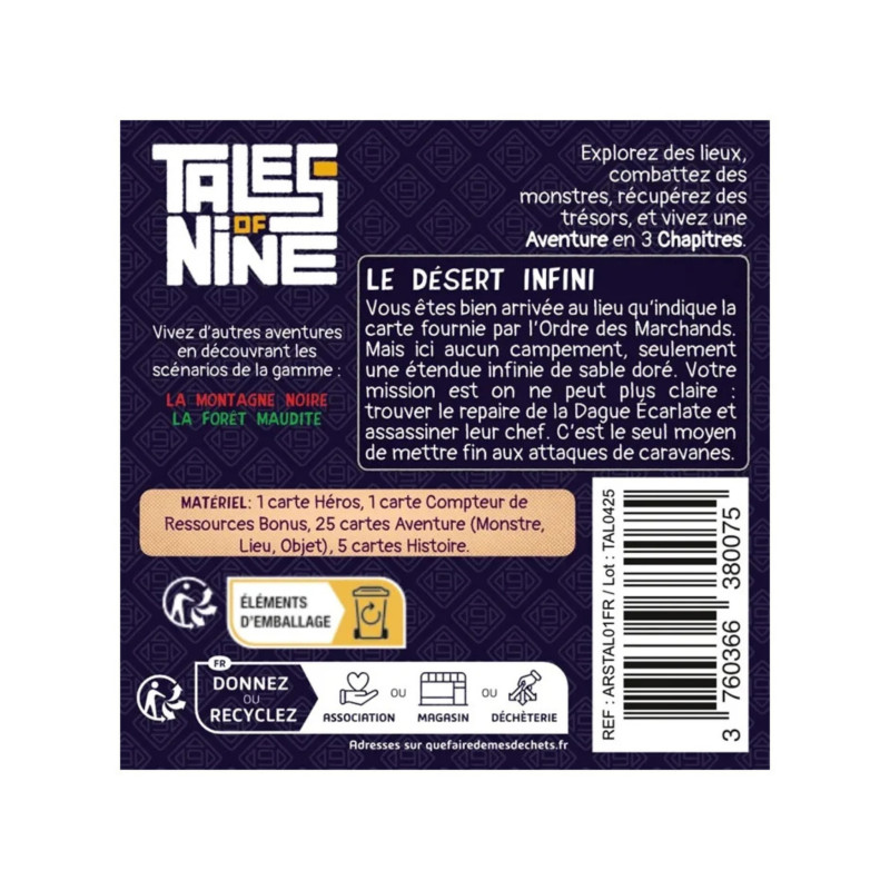 Tales of Nine 3 - Le Désert Infini