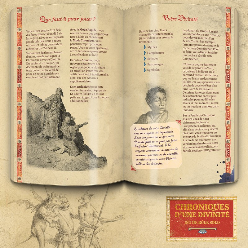 CHRONIQUES D'UNE DIVINITE - JEU DE RÔLE SOLO