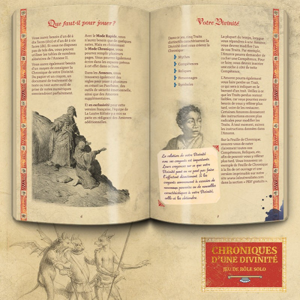 CHRONIQUES D'UNE DIVINITE - JEU DE RÔLE SOLO