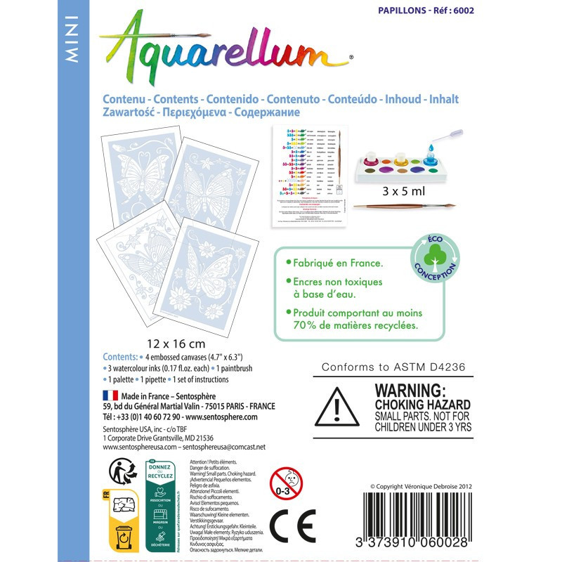 Aquarellum Mini - Papillons 6002