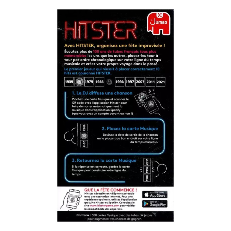 Hitster Volume 2 - 100% Chansons Françaises