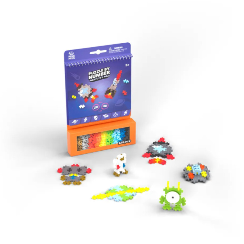 Plus Plus - Bloc Activité Espace (Activity Pad Space) 125 pièces